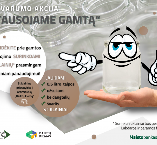 Tęsiama tvarumo akcija „Tausojame gamtą“